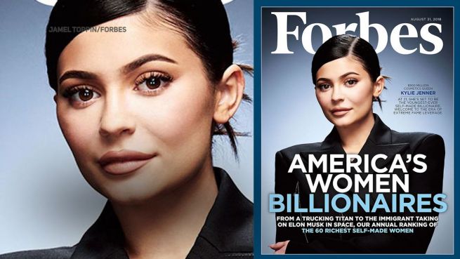 go to Self-Made-Millionärin?: Kylie Jenner auf dem Forbes-Cover