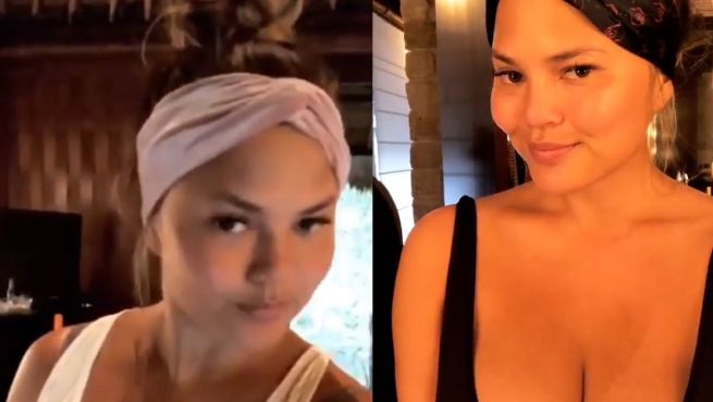 go to Chrissy Teigen trägt Stirnbänder – und alle drehen durch